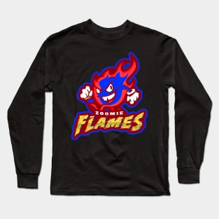 Zoomie Flames Race Car Exhaust Long Sleeve T-Shirt